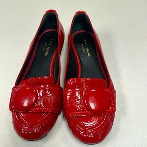Kate Spade New York Red Patent Leather Shelly
Moccasin Loafer